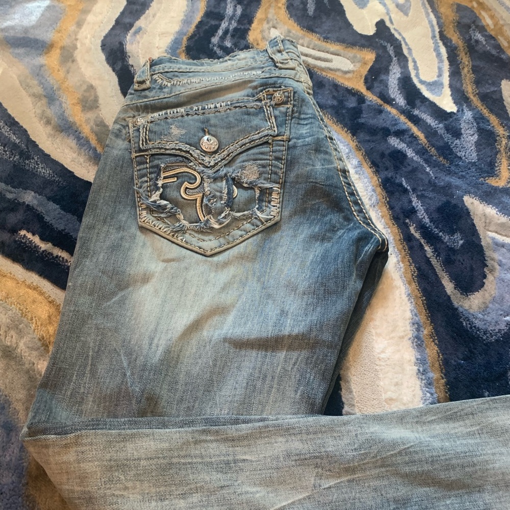 Rock Revival Light Blue Denim Jeans